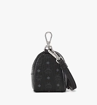 Wristlet Pet Litter Bag Holder in Monogram Print Leather
