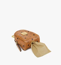 Wristlet Pet Litter Bag Holder in Monogram Print Leather