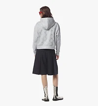 Crystal Monogram Ponte Hoodie