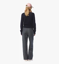 Laurel Cropped Sweater Wool and Recycled Cashmere