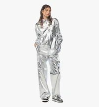 Oversized Shirt Metallic Polyester