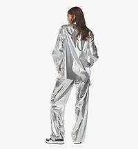 Oversized Shirt Metallic Polyester