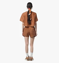 Monogram Print Shorts in ECONYL®