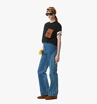 Monogram Jeans Denim Jacquard