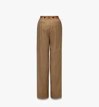 Monogram Pants Wool Twill
