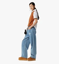 Monogram Print T-Shirt in Organic Cotton