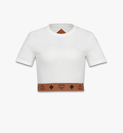 Monogram Cropped T-Shirt Organic Cotton