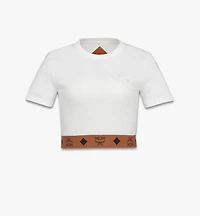 Monogram Cropped T-Shirt Organic Cotton