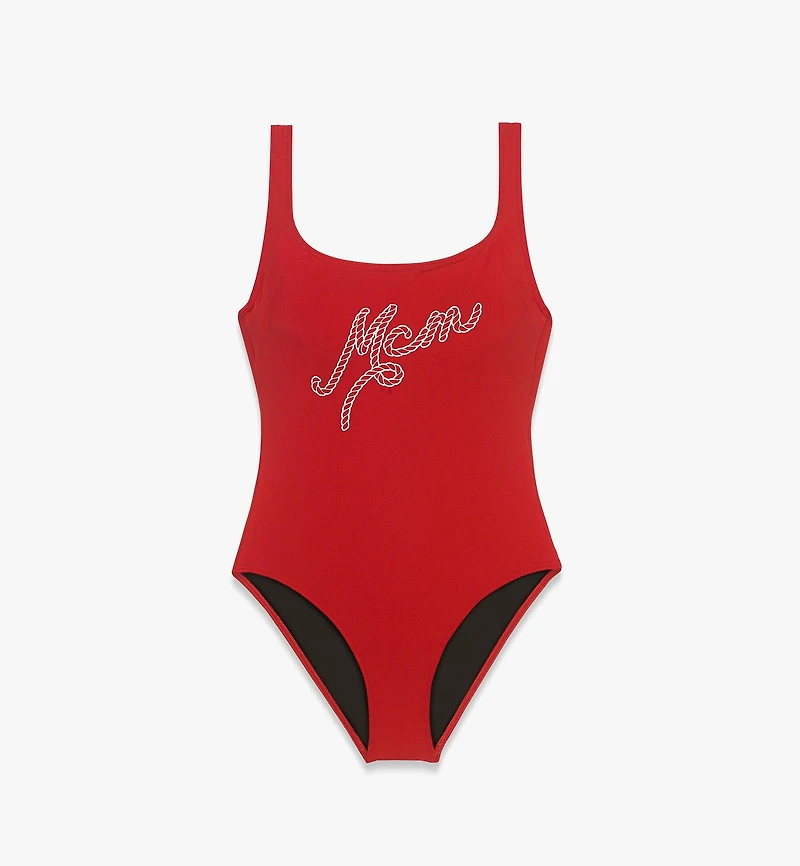 Logo Print Swimsuit