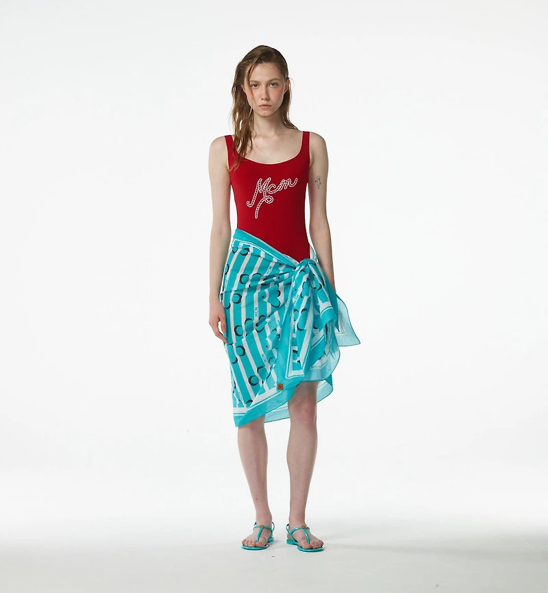 Logo Print Swimsuit