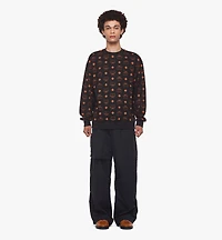 Maxi Monogram Print Sweatshirt Organic Cotton