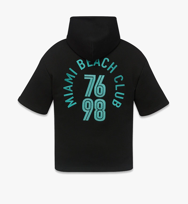 MCM x SNIPES Short Sleeve Rhinestone Hoodie