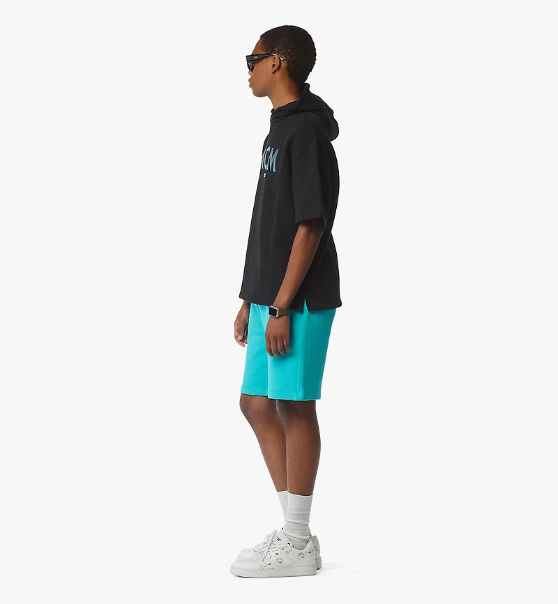 MCM x SNIPES Short Sleeve Rhinestone Hoodie