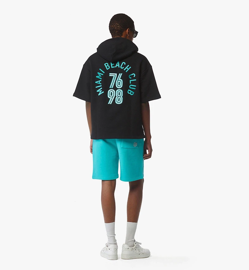 MCM x SNIPES Short Sleeve Rhinestone Hoodie