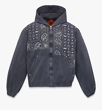 MCM x KASINA Bandana Monogram Zip Hoodie in Oxford Cotton