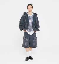 MCM x KASINA Bandana Monogram Zip Hoodie in Oxford Cotton