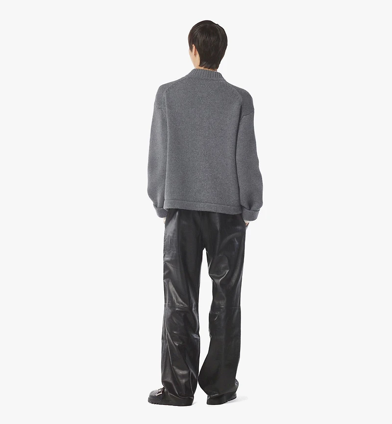Zip Cardigan Wool and Recycled Cashmere
