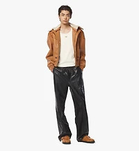 Shearling Bomber Jacket Visetos Leather Mix