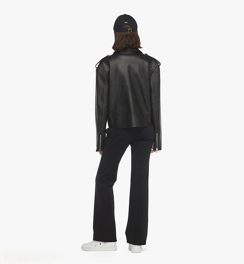 Cropped Rider Jacket Lamb Leather