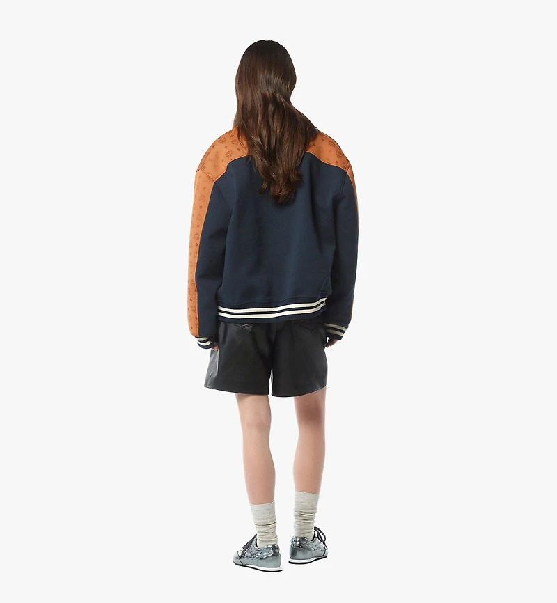 Ponte Varsity Jacket in Monogram Neoprene Jacquard