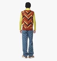 Mega Herringbone Vest Wool-Cashmere Jacquard
