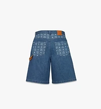 Monogram Shorts Denim Jacquard