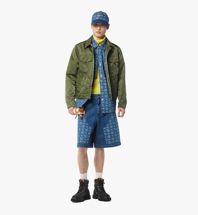 Monogram Shorts Denim Jacquard
