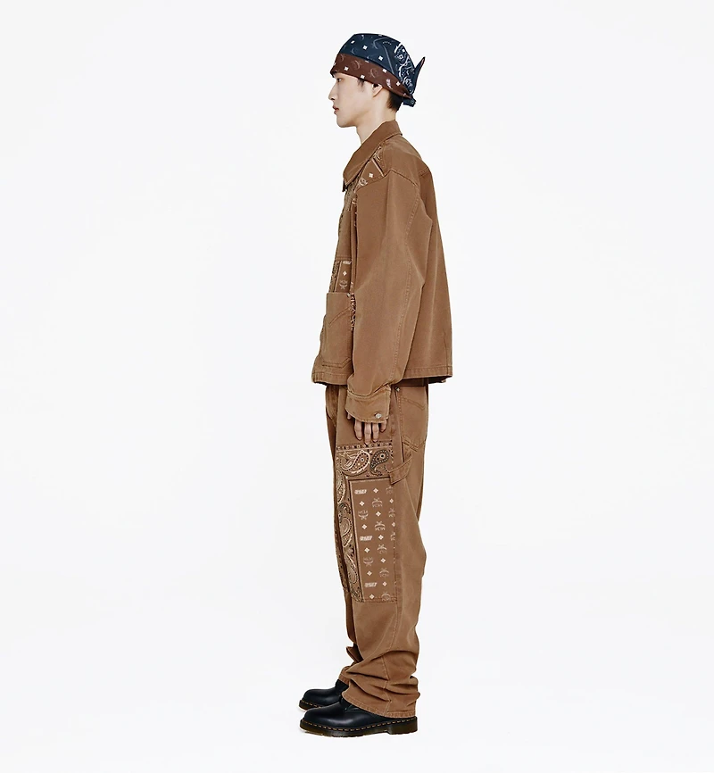 MCM x KASINA Bandana Monogram Pants Denim Jacquard
