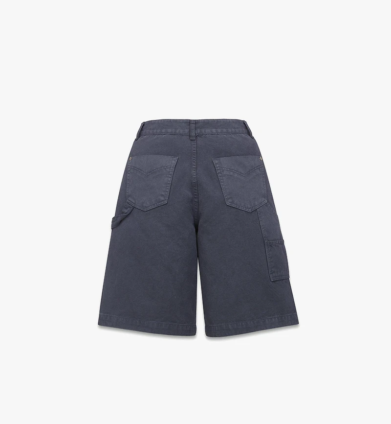 MCM X KASINA Bandana Monogram Shorts in Denim Jacquard