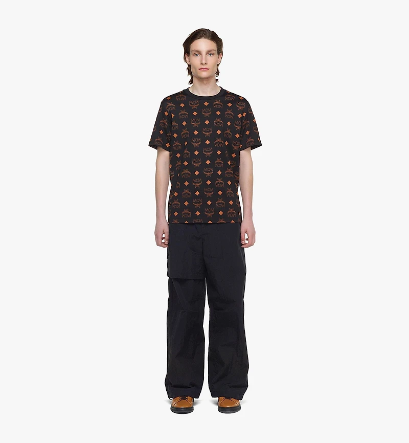 Maxi Monogram Print T-Shirt in Organic Cotton