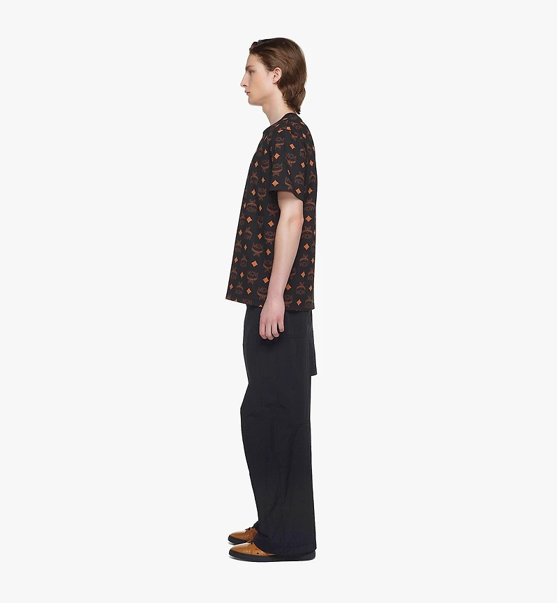 Maxi Monogram Print T-Shirt in Organic Cotton