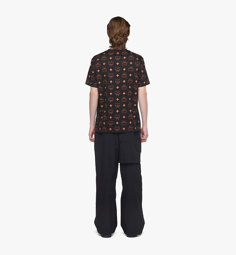 Maxi Monogram Print T-Shirt in Organic Cotton