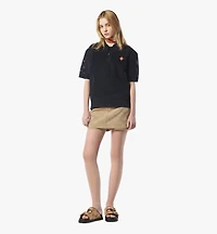 Logo Patch Mesh Knit Polo