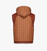 Reversible Vest in Lamb Leather and Monogram Nylon