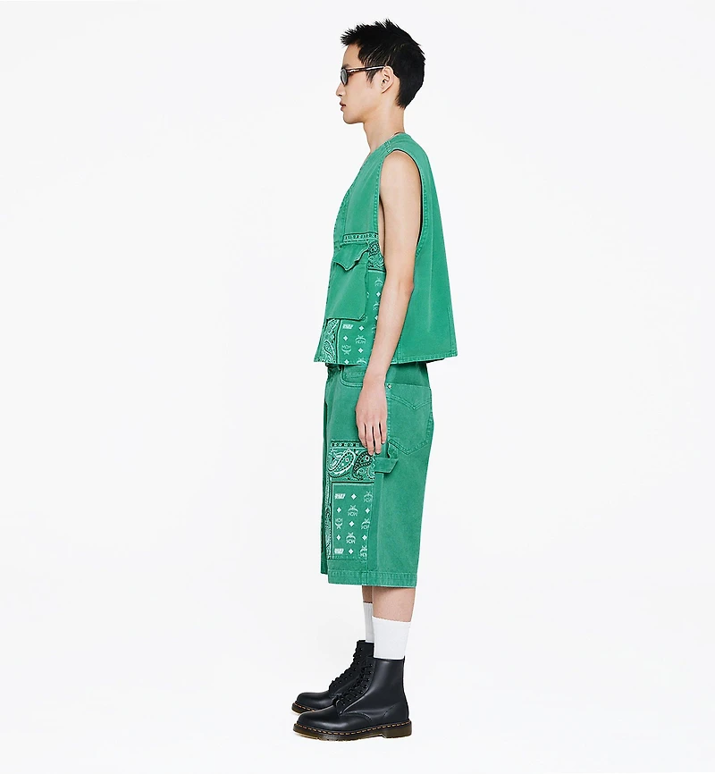MCM x KASINA Bandana Monogram Gilet in Oxford Cotton