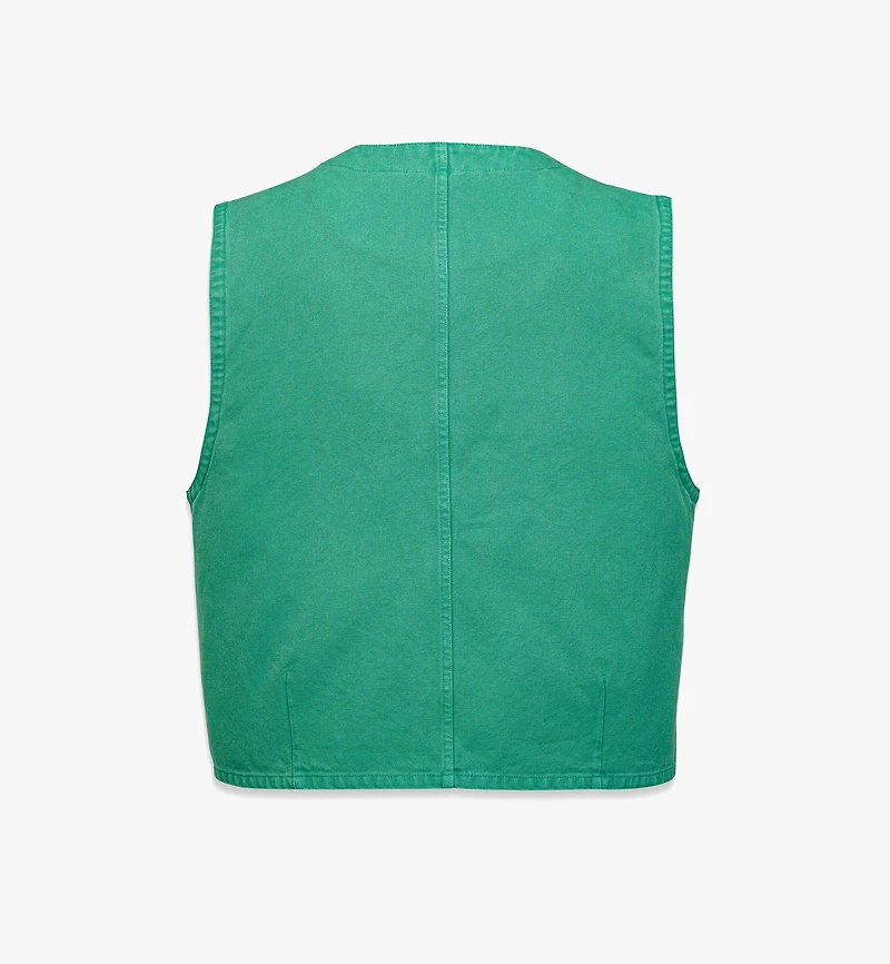 MCM x KASINA Bandana Monogram Gilet in Oxford Cotton