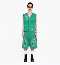 MCM x KASINA Bandana Monogram Gilet in Oxford Cotton