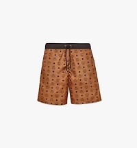 Monogram Print Swim Trunks