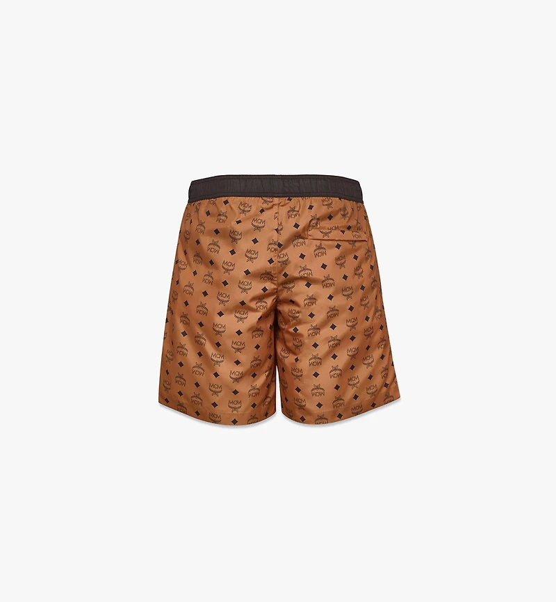 Monogram Print Swim Trunks