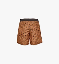 Monogram Print Swim Trunks