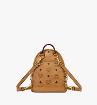 Stark Bebe Boo Side Studs Backpack in Visetos
