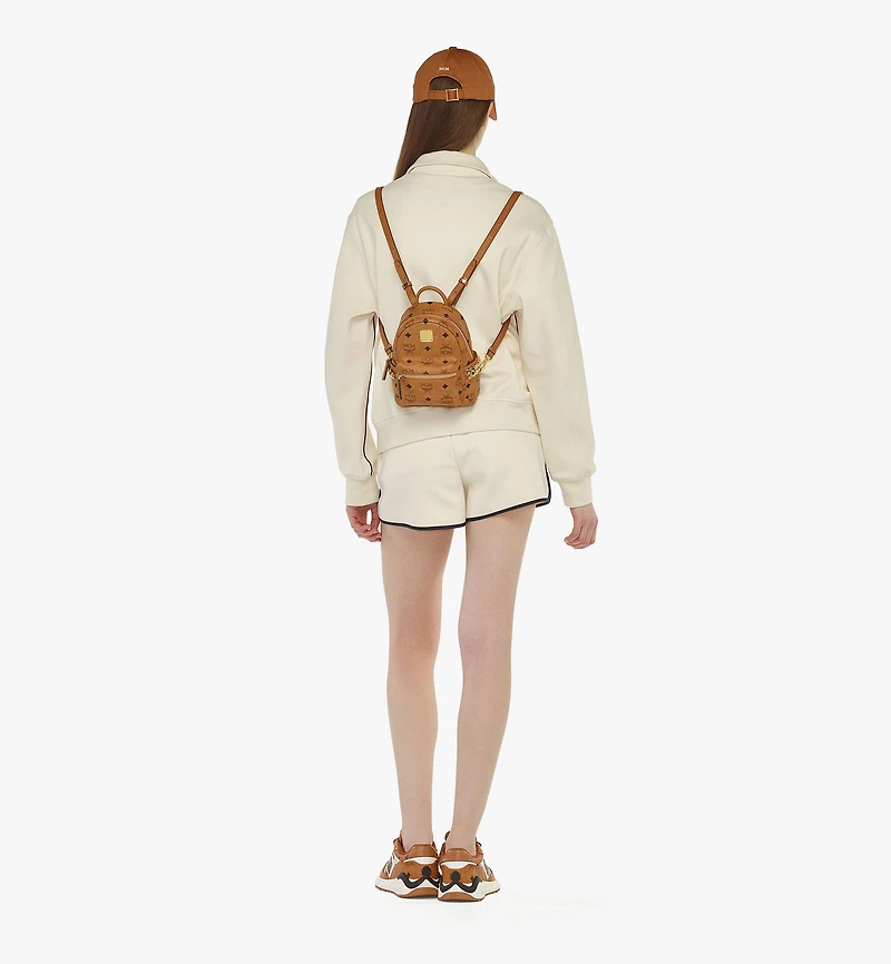 Stark Bebe Boo Side Studs Backpack in Visetos
