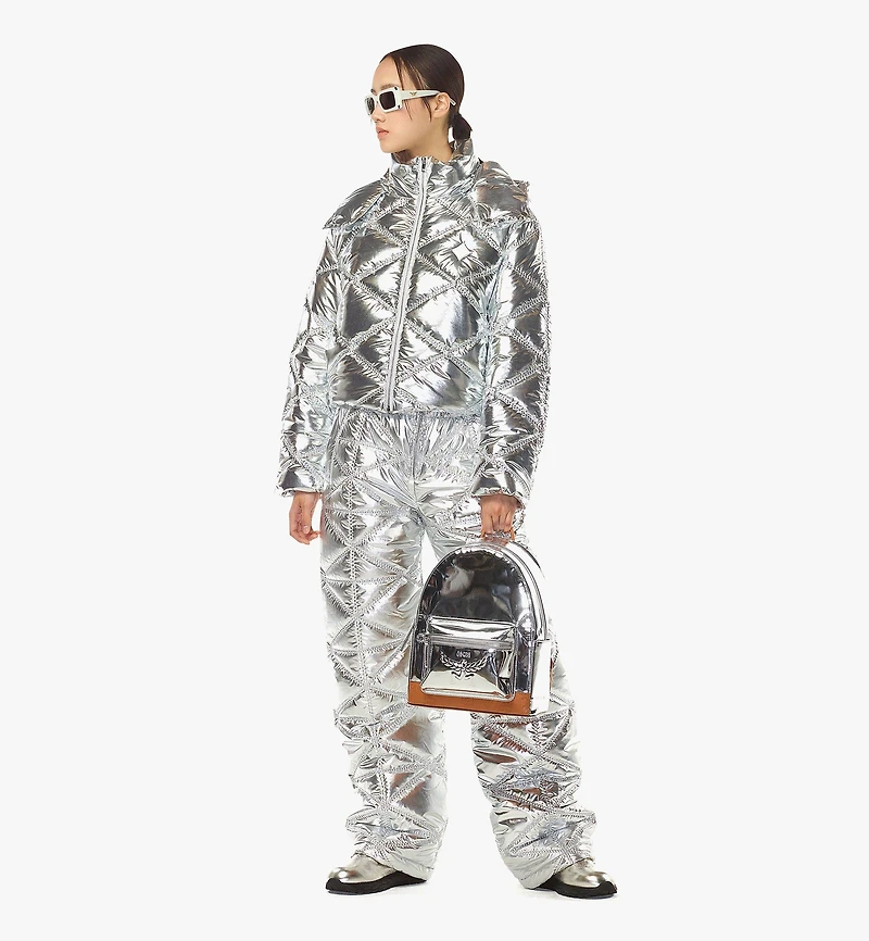 Stark Backpack in Metallic Mirror Leather