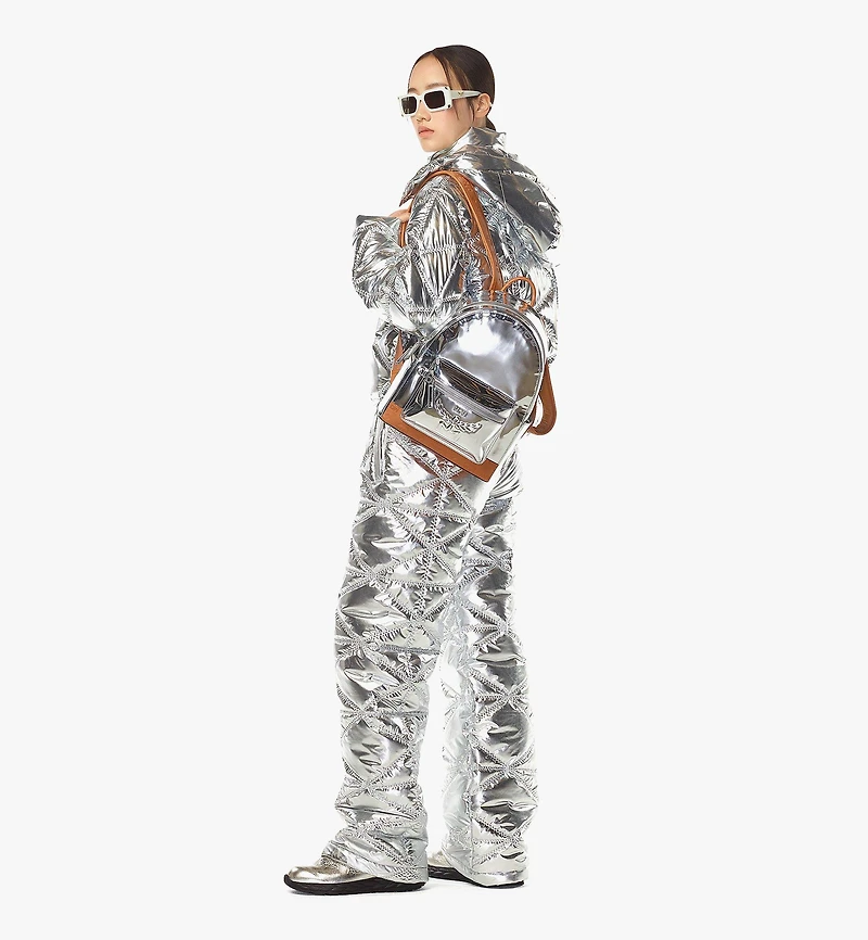 Stark Backpack in Metallic Mirror Leather