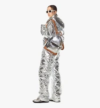 Stark Backpack in Metallic Mirror Leather