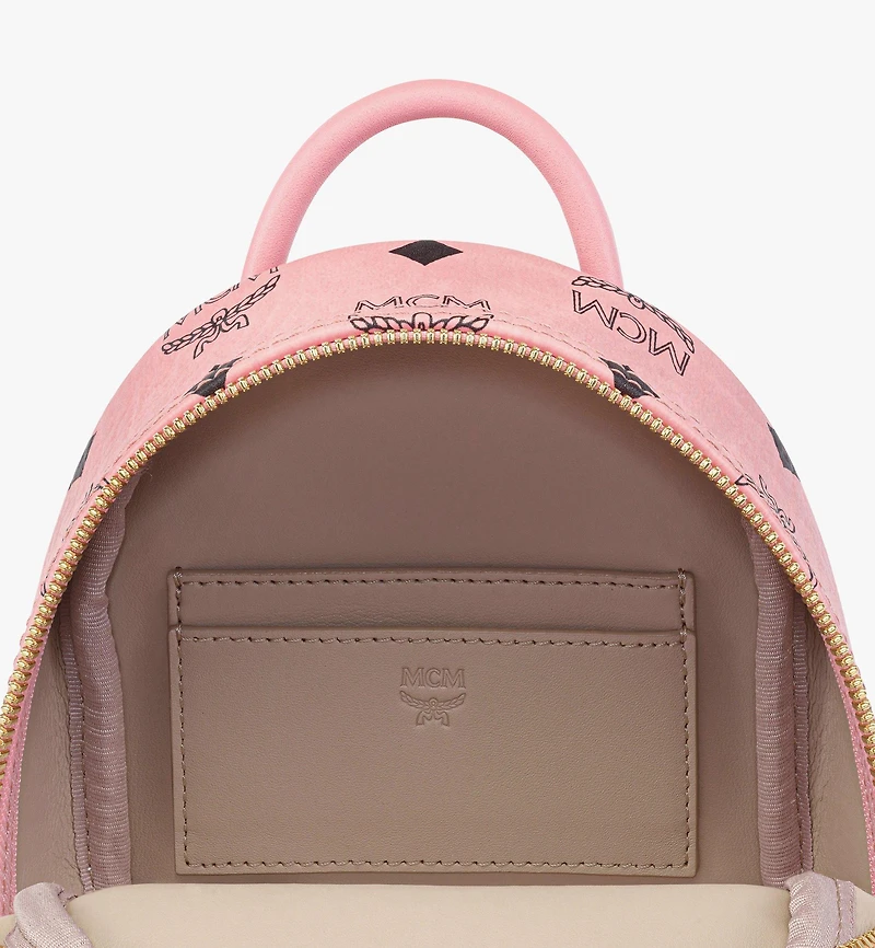 Stark Bebe Boo Side Studs Backpack in Visetos
