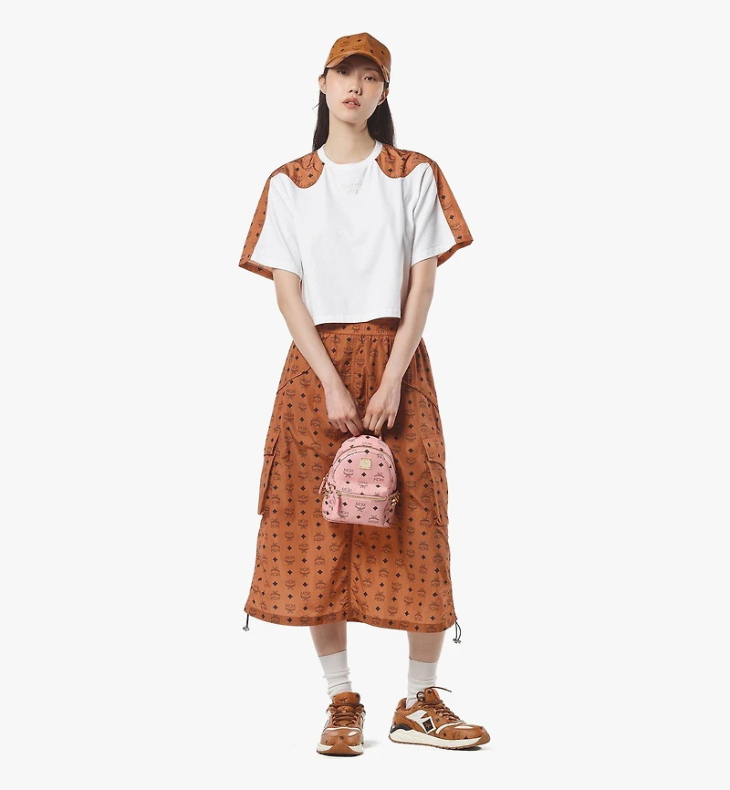 Stark Bebe Boo Side Studs Backpack in Visetos