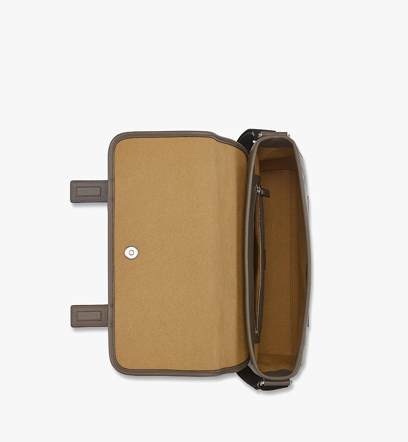 Aren Messenger in Maxi Monogram Leather