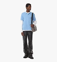 Aren Messenger in Maxi Monogram Leather