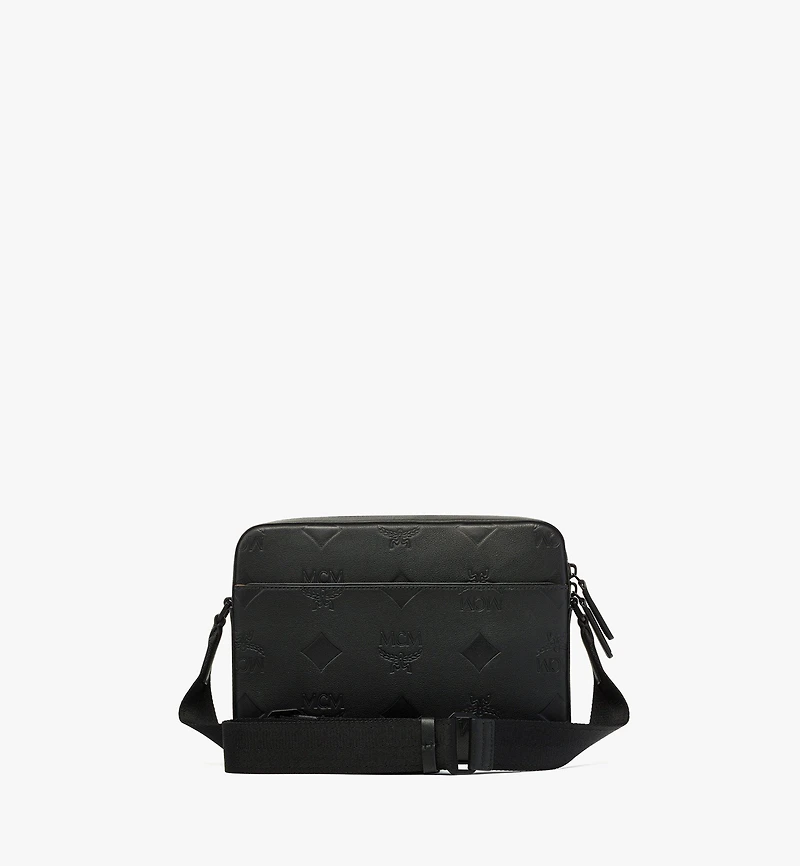 Aren Messenger Bag in Maxi Monogram Leather